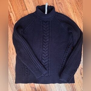 Lululemon Athletica Black Turtleneck Sweater